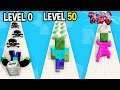 Monster School: Run Of Life GamePlay Mobile Game Max Level LVL Noob Pro Hacker - Minecraft Animation