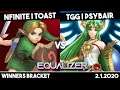 Nfinite | Toast (Young Link) vs TGG | PsyBair (Palutena) | Winners Bracket | Equalizer #3