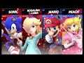 Super Smash Bros Ultimate Amiibo Fights   Request #5629 Sonic & Rosalina vs Mario & Peach