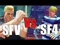 Cody SF4 vs SFV Gameplay comparison