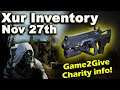 Destiny 2 - Where is Xur - Nov 27th - Xur Location & Inventory - Hard Light - Game2Give