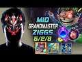 GrandMaster Ziggs MID vs Neeko - 천상계 미드 직스 템트리 룬 리안드리 유성 ジグス Зиггс 爆破鬼才 希格斯 - LOL KR 11.16