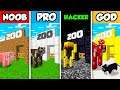Minecraft NOOB vs. PRO vs. HACKER vs GOD: MODERN ZOO TYCOON BUILD in Minecraft! (Animation)