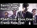 Saints Row 3 Remastered PS4/Pro vs Xbox One/X Frame Rate Comparison