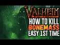 How to kill Bonemass boss easy tutorial Valheim