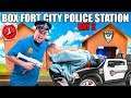 Box Fort Police Station Patrol & Stopping Crime - 24 Hour Box Fort City Challenge Day 2