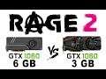 GTX 1060 6 Gb vs 3 Gb (GTX 1066 vs GTX 1063) + i7 2600k in Rage 2