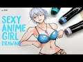 How to draw Sexy Anime Girl | Manga Style | sketching | anime character | ep-342