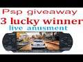 live giveaway 5 lucky winner psp 3000 giveaway anusment | giveaway winner | holesaleshop