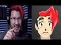 Markiplier | Yandere Simulator Becoming A Demon | Cartoon And Reality At Once