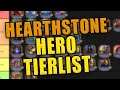 My Hearthstone Hero Tier List