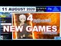 PS4 & PS VR Game Releases - 11 August 2020 - 4 New Games
