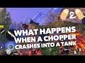 Call of Duty CODM COD Mobile What Happens when a Helicopter Chopper Crashes into a Tank in BR