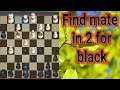 chess problem mate in 2 black to move #Shorts