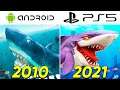 Evolution of HUNGRY SHARK Games (2010-2021)