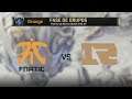 FNATIC VS ROYAL NEVER GIVE UP | WORLDS 2019 | GRUPOS DÍA 7 | League of Legends