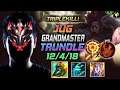 GrandMaster Trundle Jungle vs Taliyah - 천상계 정글 트런들 템트리 룬 신파자 집공 トランドル Трандл 巨魔之王 - LOL KR 11.18
