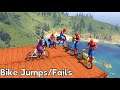 GTA 5 Funny Ragdolls Joker Vs Spiderman Bike Jumps/Fails (Euphoria Physics, Funny Moments)