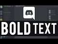 How To BOLD Text on Discord (Quick, Simple Guide)