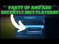 How to party up & add players that you recently met in Rocket League Sideswipe!(RL mobile UI basics)