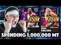 i spent 1,000,000 mt to build one of the BEST GOAT SQUADS in nba 2k21 myteam....