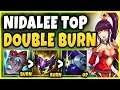 Nidalee Vs Jax Top Season 12 Double Burn Build Informative Gameplay! - League of Legends