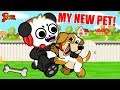 Playing with my NEW PUPPY! Let's Play Little Friends with Combo Panda