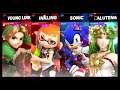 Super Smash Bros Ultimate Amiibo Fights  – Request #19173 Young Link & Inkling vs Sonic & Palutena