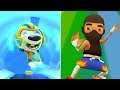 Talking Tom Hero Dash & Subway Surfers - Super Hank Vs. Ninja Surfer (iOS)