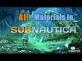 Where to find all materials in Subnautica, guide.