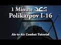 1 Minute DCS - Polikarpov I-16 - Air Combat Tutorial