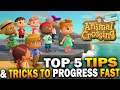 Animal Crossing New Horizons TOP 5 TIPS AND TRICKS! Make Money, Progress Faster & More!