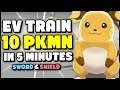 How To Completely EV Train TEN Pokemon in 5 Minutes - Pokemon Sword and Shield