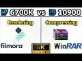 i7 6700K vs i9 10900 | Rendering | Compressing | TEST
