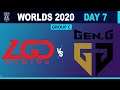 LGD vs Gen.G - Worlds 2020 Group Stage - LGD vs GEN