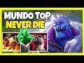 MUNDO TOP IS THE NEW OP FOR RANKED! RUN THEN DOWN WITH 60% TENACITY! - League of Legends