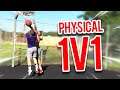 PHYSICAL 1V1 BASKETBALL GAME | We got hot from 3!