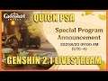 PSA: Special Program Livestream! Genshin Impact
