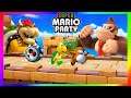 Super Mario Party Minigames #522 Bowser vs Koopa troopa vs Donkey kong vs Monty mole