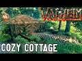 Valheim | How To Build A Cute Cottage | Easy Base Build | Cozy Home With Cellar