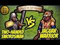200 (Bulgarians) Two-Handed Swordsmen vs 144 Elite Jaguar Warriors (Total Resources) | AoE II:  DE