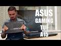 Обзор Asus Gaming TUF A15 на черном диване. На русском.
