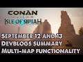 Conan Exiles Isle Of Siptah - How Maps Switching Will Work + Latest Devblogs (Sept. 12 & 13) Summary