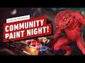 D&D Red Slaad Paint Night Kit Live Stream