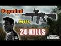 Kaymind - 24 KILLS - M416 - SOLO - PUBG