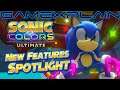 Sonic Colors Ultimate - New Features Spotlight! (HD Comparison, Jade Ghost, Customization, & More!)