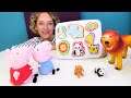 Spielzeug Video für Kinder - Wir machen mit Peppa Wutz ein Tier Puzzle - Spielspaß mit Nicole