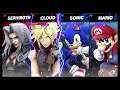 Super Smash Bros Ultimate Amiibo Fights – Sephiroth & Co #326 Sephiroth & Cloud vs Sonic & Mario
