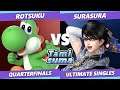 TAMISUMA 215 Quarterfinals - Rotsuku (Yoshi) Vs. Surasura (Bayonetta) SSBU Smash Ultimate