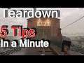 Teardown | 5 Tips in under a minute |  #shorts